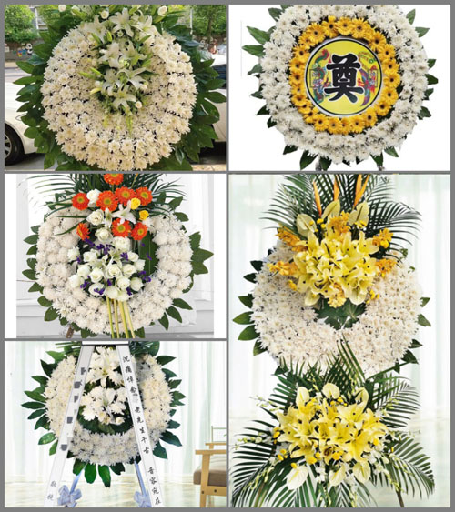 山东青岛黄岛区宝山镇吕家村花圈速递